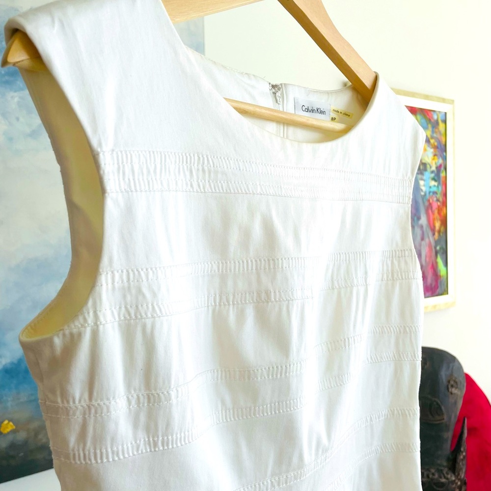Calvin Klein White A line Dress
